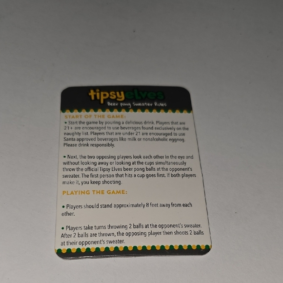 15 Velco Piece Pongs For The Tipsy Elves Beer Pong Sweater Or Your Own Sweater - Picture 4 of 6